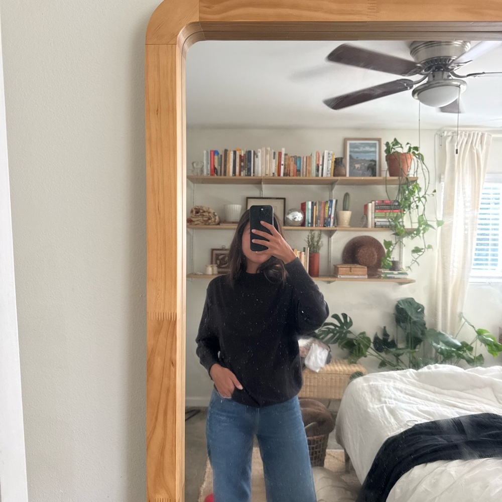 Apiece Apart Merino Wool Mock Neck Sweater